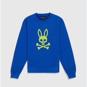 PSYCHO BUNNY POSEN MATTE GRAPHIC SWEATSHIRT Kids Size XS 5-6
